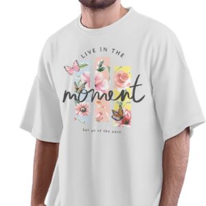 Oversized T-Shirt I Pug Your Pardon - Funny Word Play Dog Men's Women's Unise 100% Cotton White; _IPYPRMUNQ-White L Oversized_bz