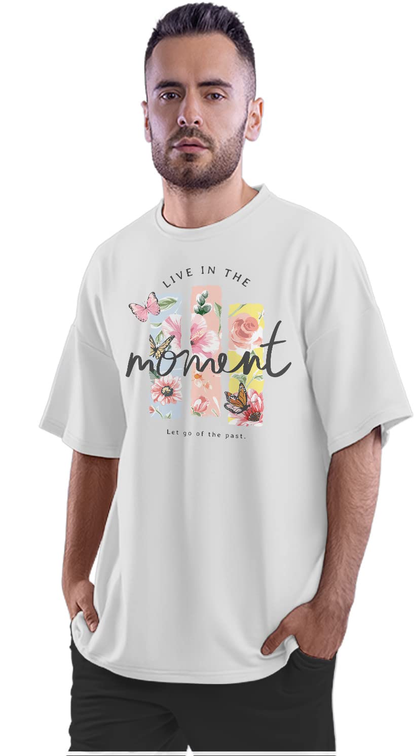 Oversized T-Shirt I Pug Your Pardon - Funny Word Play Dog Men's Women's Unise 100% Cotton White; _IPYPRMUNQ-White L Oversized_bz