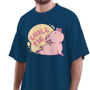 Oversized T-Shirt Kawaii Mochi Japanese Rice Cake Men's Women's Unise 100% Cotton Black; _MOCHIOSSX-Black S Oversized_bz