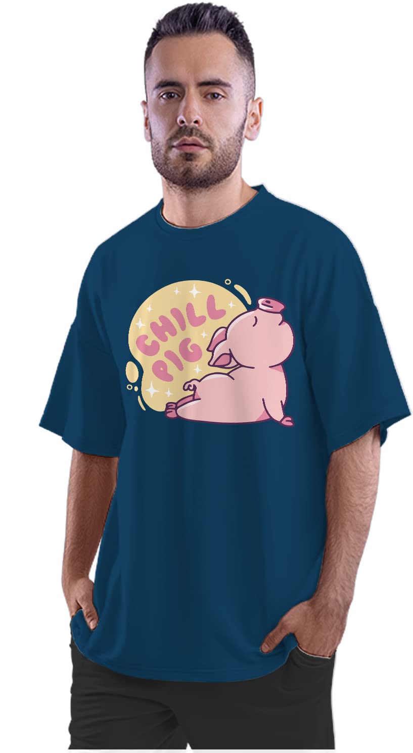 Oversized T-Shirt Kawaii Mochi Japanese Rice Cake Men's Women's Unise 100% Cotton Black; _MOCHIOSSX-Black S Oversized_bz