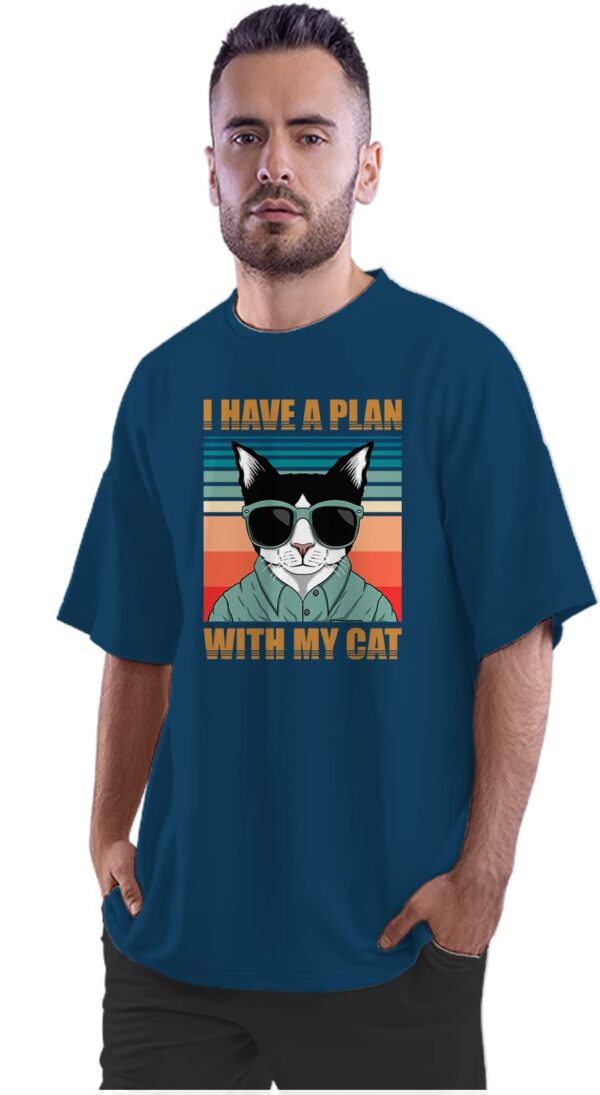 Men's Oversized T-Shirt That's What She Said - The Office 100% Cotton Navy Blue; _PT_739