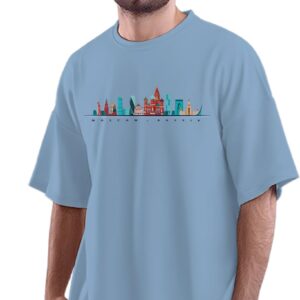 Oversized T-Shirt Black Cat - Retro Sunset Men's Women's Unise 100% Cotton Black; _BLDCSUNQ-Black L Oversized_bz