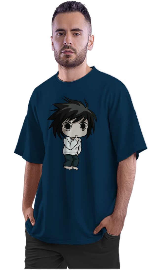 Oversized T-Shirt Dabbing Pug Men's Women's Unise 100% Cotton Black; _DABPXXUNQ-Black L Oversized_bz