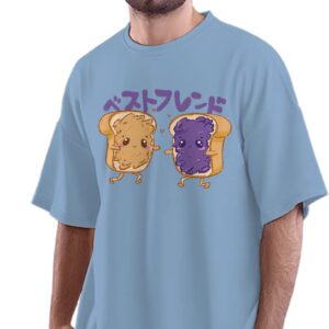 Oversized T-Shirt Bro-Kkoli - Broccoli Bro - Cool Dude Men's Women's Unise 100% Cotton White; _BROKKOUNQ-White M Oversized_bz