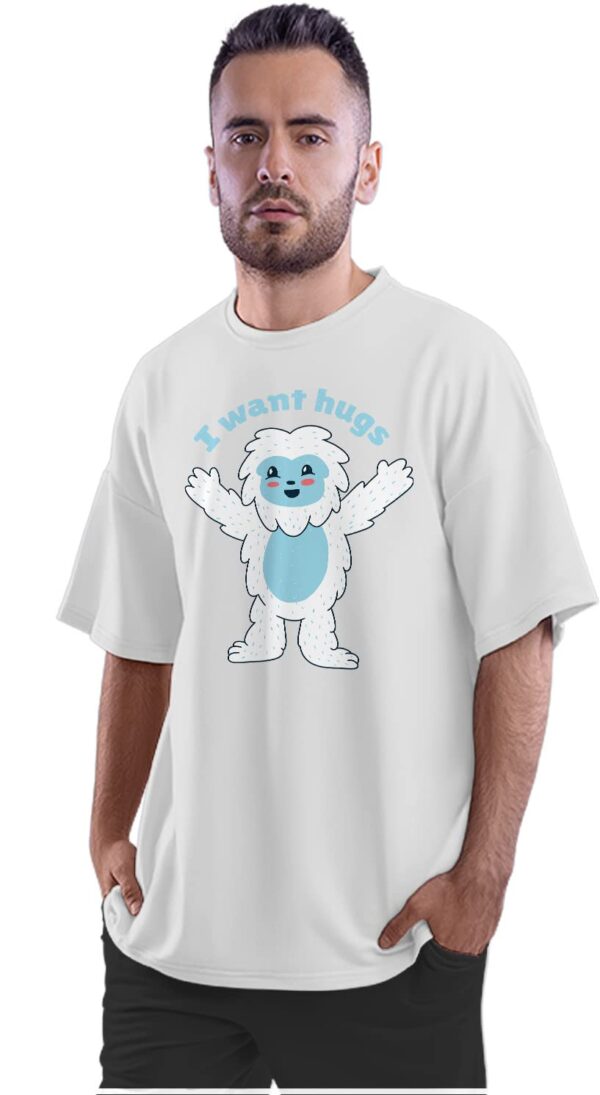 Oversized T-Shirt Just A Guy Who Loves Burgers Men's Women's Unise 100% Cotton Iris Lavender; _JAGWLBUNQ-Iris Lavender M Oversized_bz