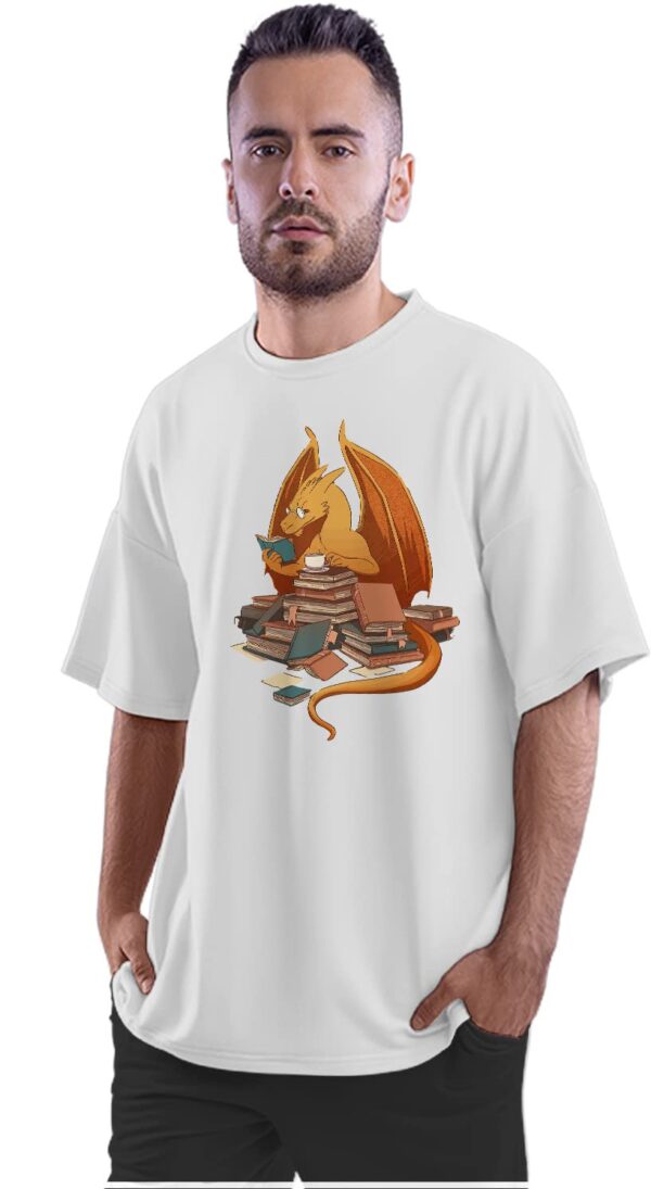 Oversized T-Shirt Cute Teacher Holding Globe Men's Women's Unise 100% Cotton White; _PT_937