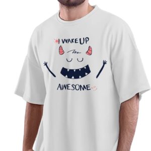 Oversized T-Shirt Pop Art Music Microphones Men's Women's Unise 100% Cotton Navy Blue; _POPAMICI2-Navy Blue 2XL Oversized_bz