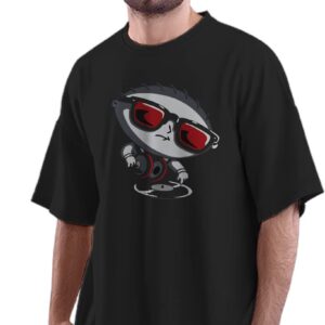 Oversized T-Shirt Cyberpunk Anime Girl Men's Women's Unise 100% Cotton Black; _CYSUQUNQ-Black S Oversized_bz