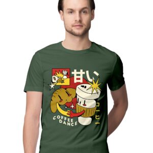 Tokyo Ghoul T-Shirt for Men from Anime and Manga Series Tokyo Ghoul 100% Cotton Round Neck Tshirt Melange Grey _TGHOULTEE--MGREY-M-MENR_bz