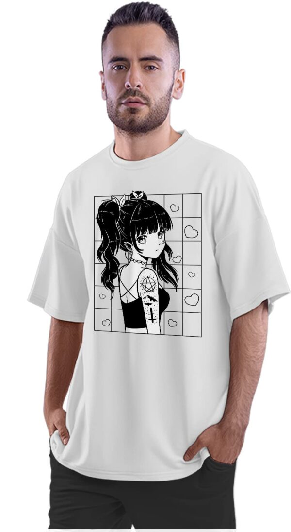 Oversized T-Shirt Ew, People - Antisocial Cat Men's Women's Unise 100% Cotton Iris Lavender; _EWPPLXSXU-Iris Lavender XL Oversized_bz