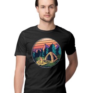 Rick and Morty Fear and Loathing in Las Vegas Mashup Graphic Printed 100% Men's Cotton Tshirt  Olive Green_RMFL--OGREEN-XXL-MENR_bz