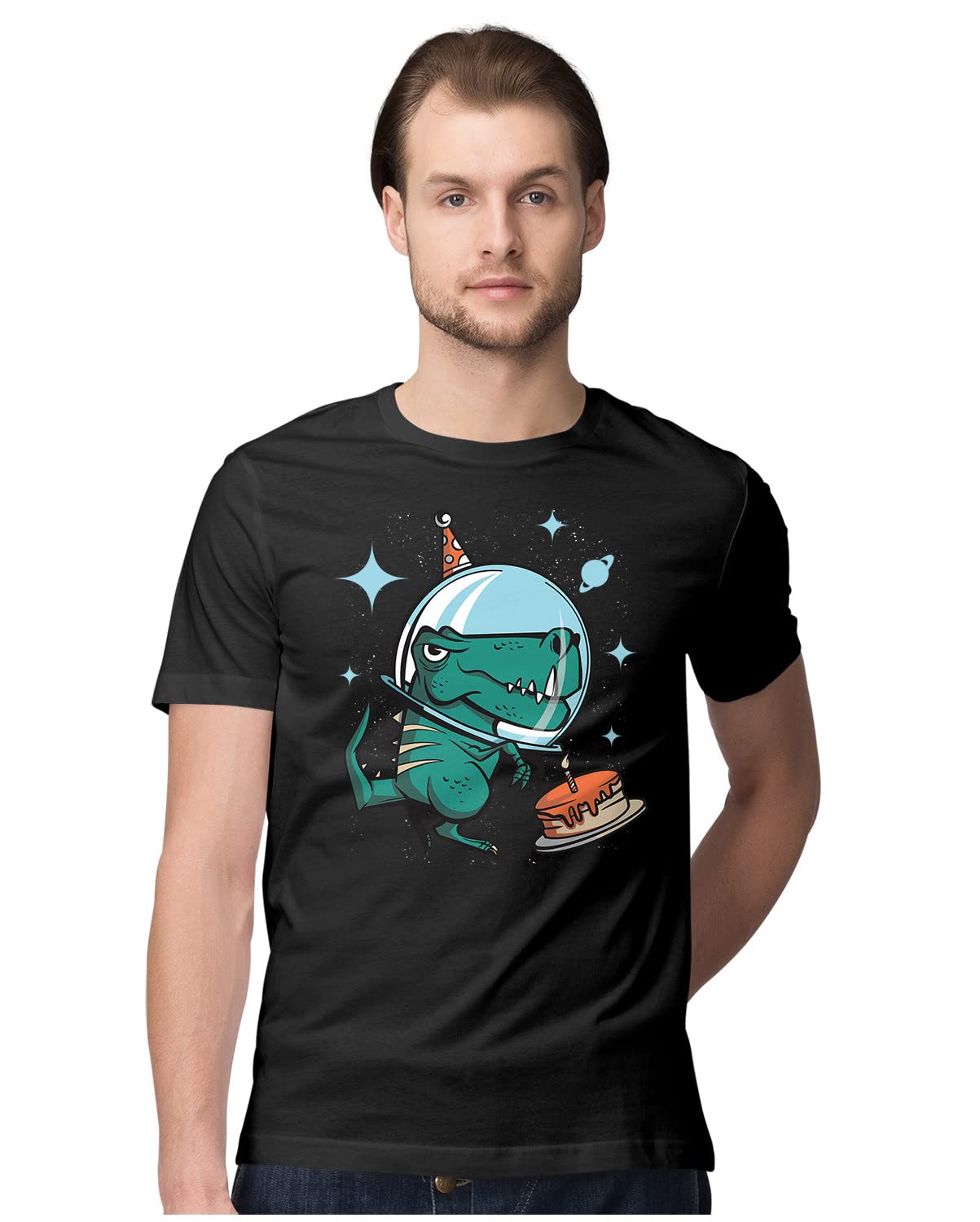 Oversized T-Shirt Dargon Attacking Knight Men's Women's Unise 100% Cotton Black; _DARNAKGF2-Black L Oversized_bz