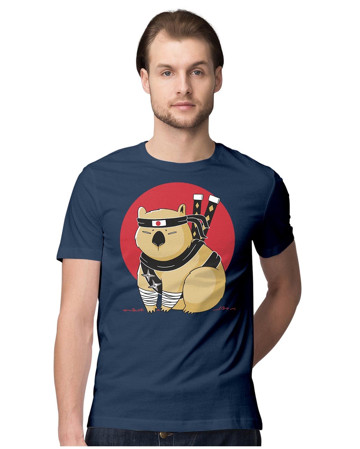 Rick and Morty Fear and Loathing in Las Vegas Mashup Graphic Printed 100% Men's Cotton Tshirt Olive Green_RMFL--OGREEN-M-MENR_bz