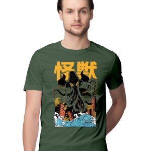 Oversized T-Shirt Three Headed Mythical Dragon Men's Women's Unise 100% Cotton Dusty Rose; _HSEDRGUNQ-Dusty Rose M Oversized_bz
