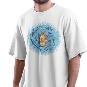 Oversized T-Shirt I Want Hugs Cute Sasquatch Men's Women's Unise 100% Cotton Baby Blue; _PT_1178