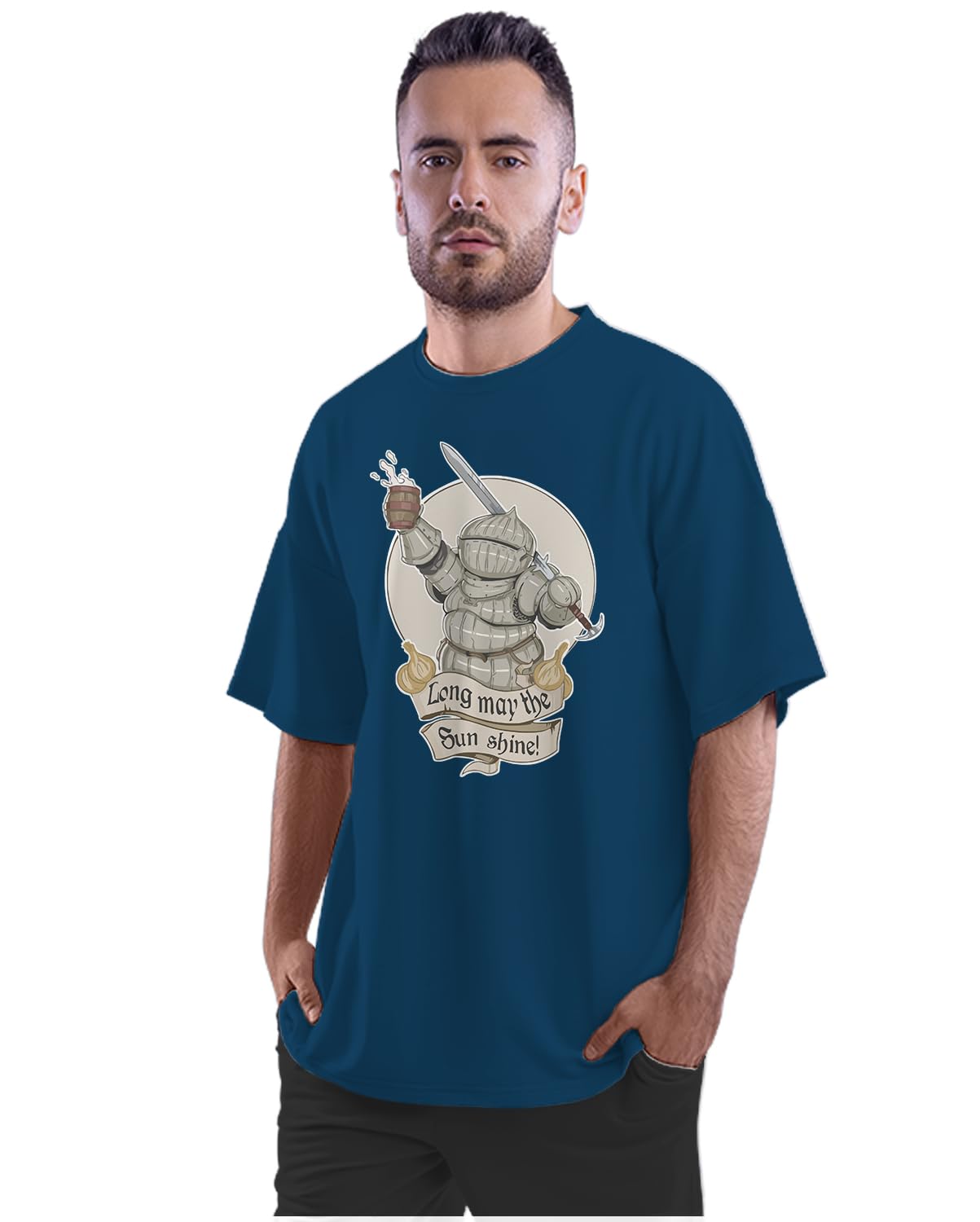 Oversized T-Shirt True Love - Pizza Men's Women's Unise 100% Cotton White; _TRLVEPIUNQ-White XL Oversized_bz