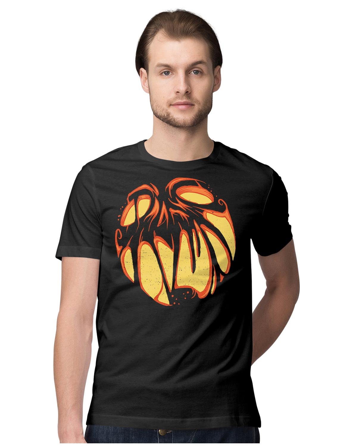 Oversized T-Shirt Wizard Casting Fire Wall Spell Men's Women's Unise 100% Cotton Black; _WIZACTUNQ-Black XL Oversized_bz