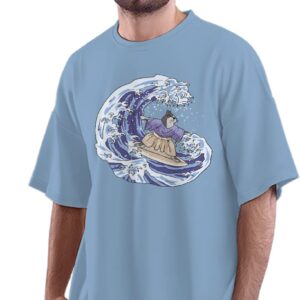 Oversized T-Shirt You Look Like I Need A Coffee - Funny Quote Men's Women's Unise 100% Cotton Baby Blue; _YLLINUNQ-Baby Blue S Oversized_bz