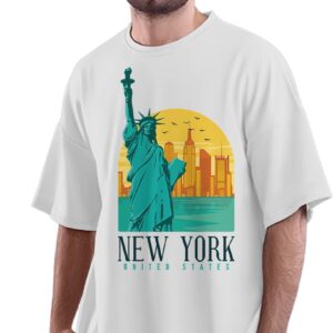 Oversized T-Shirt Phone Facehugger Men's Women's Unise 100% Cotton White; _PT_1406