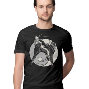 Oversized T-Shirt Bored Cat with Coffee - Retro Sunset Men's Women's Unise 100% Cotton White; _PT_1442