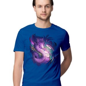 Oversized T-Shirt Love is Growth - Blooming Flowers Men's Women's Unise 100% Cotton Iris Lavender; _LIGROWUNQ-Iris Lavender M Oversized_bz