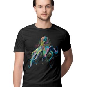 Oversized T-Shirt Great Wave Coffee Cup Men's Women's Unise 100% Cotton Black; _GRWVCUNQ-Black 2XL Oversized_bz