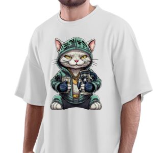 Oversized T-Shirt Spartan Crypto Quote Men's Women's Unise 100% Cotton Black; _SPACRYQT2-Black M Oversized_bz