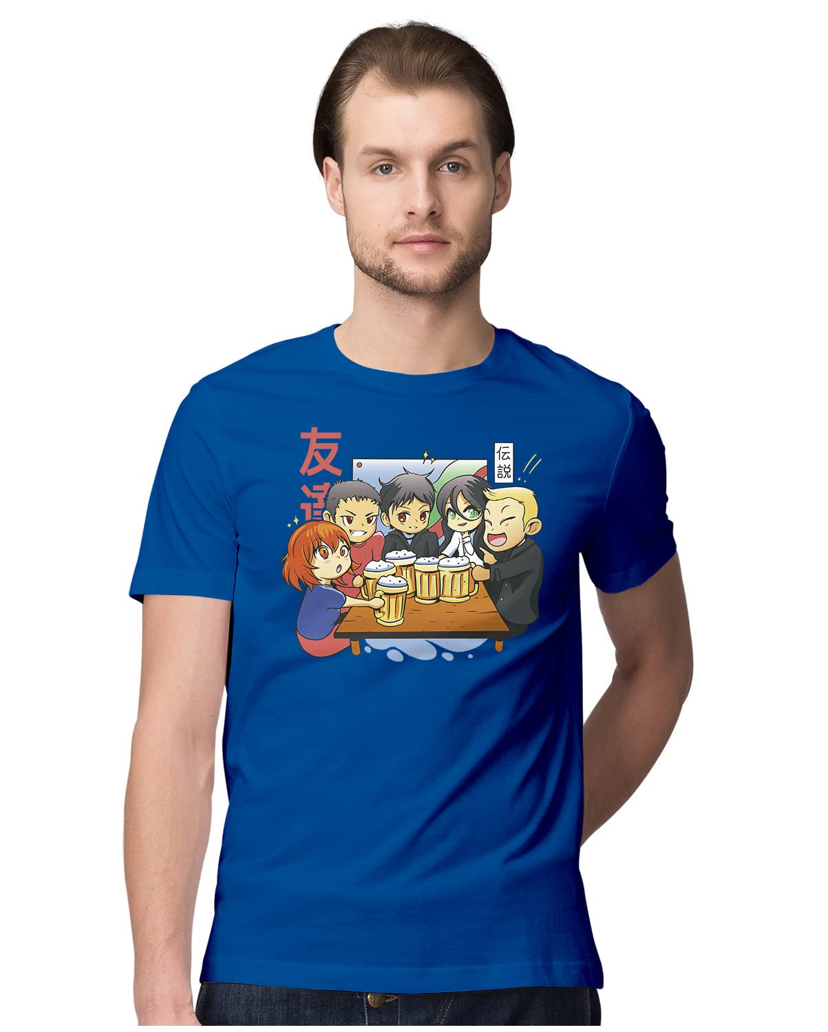 Oversized T-Shirt I Want Hugs Cute Sasquatch Men's Women's Unise 100% Cotton Navy Blue; _SASQUNQQ-Navy Blue XL Oversized_bz