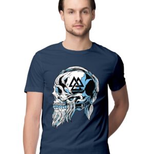 Oversized T-Shirt Samurai - Japanese Artwork Men's Women's Unise 100% Cotton Navy Blue; _SMRAIUNQQ-Navy Blue XL Oversized_bz