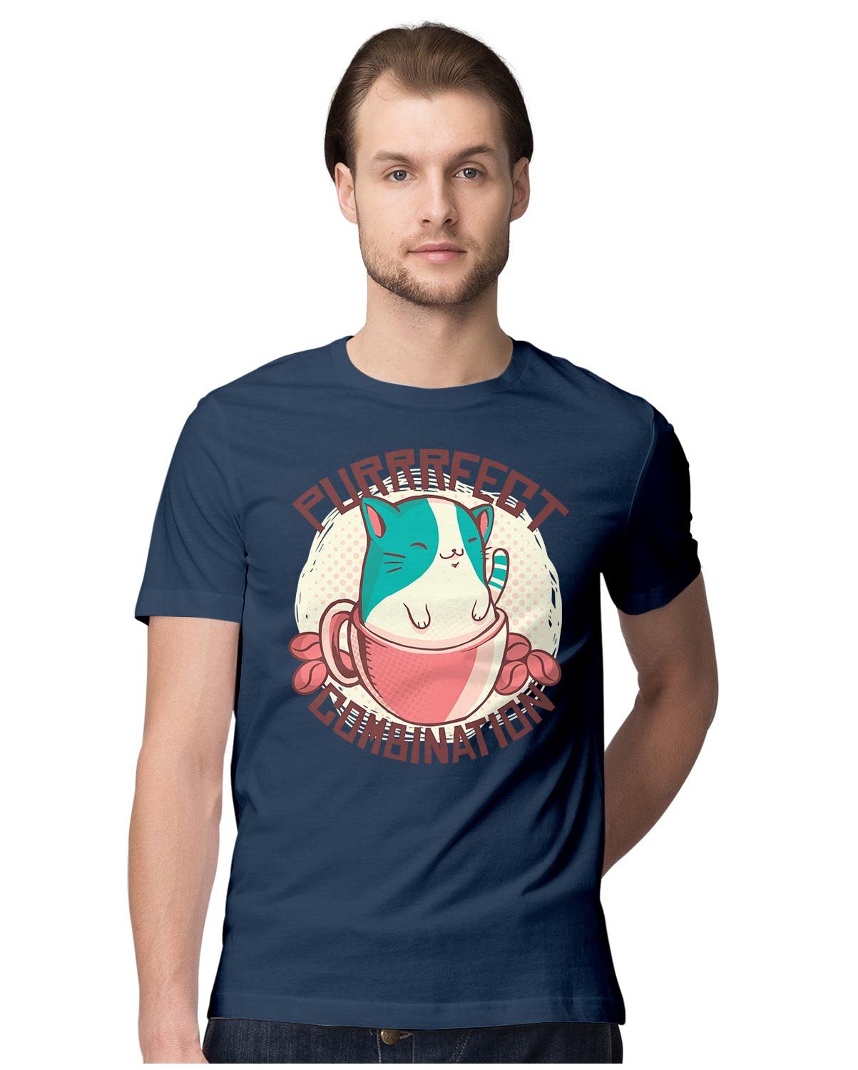 Oversized T-Shirt The Geek - Piel Tarot Card Men's Women's Unise 100% Cotton Navy Blue; _THEGUNQG-Navy Blue M Oversized_bz