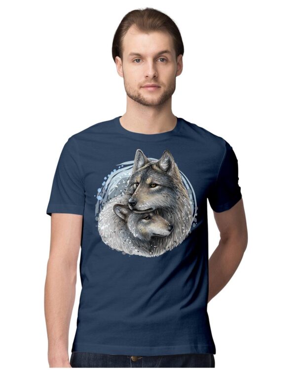 Oversized T-Shirt Bite Me - Piranha Fish Men's Women's Unise 100% Cotton Navy Blue; _BITEMEUNQ-Navy Blue 2XL Oversized_bz
