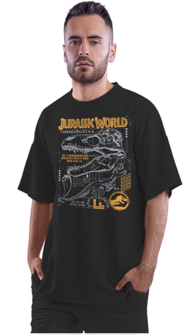 Oversized T-Shirt Awesome Sensei Karate Badge Men's Women's Unise 100% Cotton Black; _PT_1611