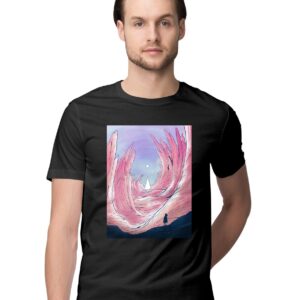 Oversized T-Shirt Awesome Sensei Karate Badge Men's Women's Unise 100% Cotton Black; _AWSEKTBD2-Black S Oversized_bz