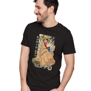 Oversized T-Shirt Awesome Sensei Karate Badge Men's Women's Unise 100% Cotton Black; _AWSEKTBD2-Black L Oversized_bz