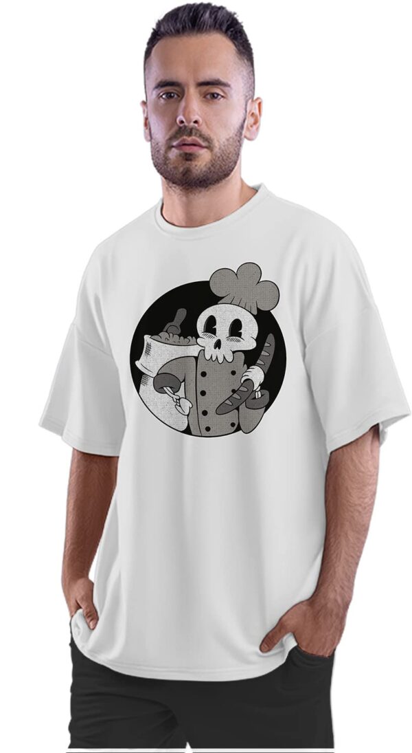 Oversized T-Shirt Teddy Bear Playing Football Men's Women's Unise 100% Cotton White; _TPFTBOSX-White XL Oversized_bz