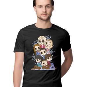 Oversized T-Shirt Dabbing Astronaut Kids Men's Women's Unise 100% Cotton Black; _DABASTUNQX-Black L Oversized_bz