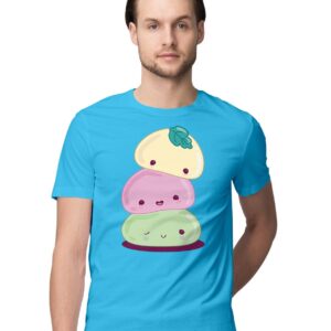 Oversized T-Shirt Kawaii Mochi Japanese Rice Cake Men's Women's Unise 100% Cotton White; _MOCHIOSSX-White S Oversized_bz