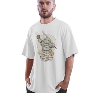 Oversized T-Shirt Magic Quote Men's Women's Unise 100% Cotton Black; _PT_1815
