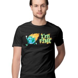 Oversized T-Shirt Magic Quote Men's Women's Unise 100% Cotton Black; _MGQUOTUNQ-Black S Oversized_bz