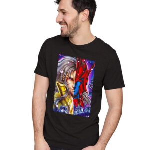 Oversized T-Shirt Rela - Retro Rainbow Men's Women's Unise 100% Cotton Navy Blue; _RELXRETUNQ-Navy Blue L Oversized_bz