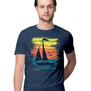 Oversized T-Shirt Chill Pig Doing Yoga Pose Men's Women's Unise 100% Cotton Iris Lavender; _CHILLPIUNQ-Iris Lavender M Oversized_bz