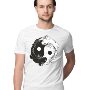 Oversized T-Shirt Kung Fu Cat - Karate Cat Men's Women's Unise 100% Cotton White; _PT_1932