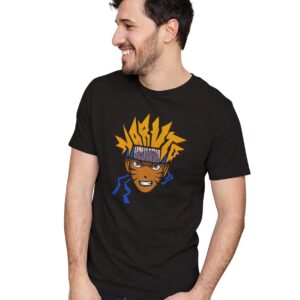 Oversized T-Shirt Chef Octopus Men's Women's Unise 100% Cotton Black; _PT_1986