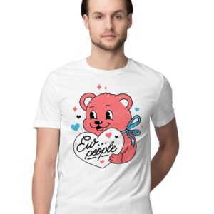 Oversized T-Shirt Very Cute Penguin Men's Women's Unise 100% Cotton White; _VRYCUPUNQ-White 2XL Oversized_bz