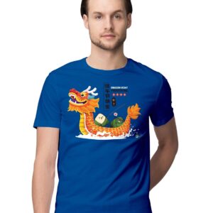 Oversized T-Shirt Mochi Monster - Japanese Rice Cake Dessert Men's Women's Unise 100% Cotton Navy Blue; _PT_2010