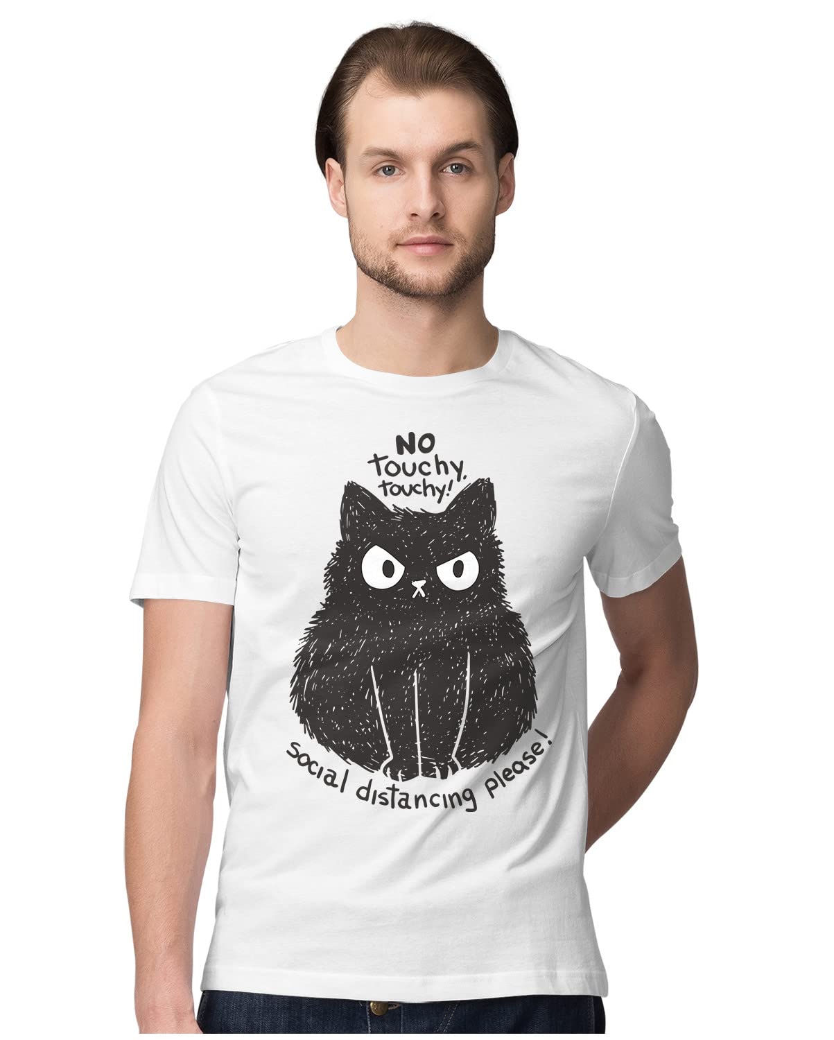 Oversized T-Shirt Triceratops - Dinosaur - Hand Drawn Illustration Men's Women's Unise 100% Cotton Black; _PT_2022