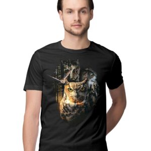 Rick and Morty Fear and Loathing in Las Vegas Mashup Graphic Printed 100% Men's Cotton Tshirt  Navy Blue_RMFL--NBLUE-XL-MENR_bz