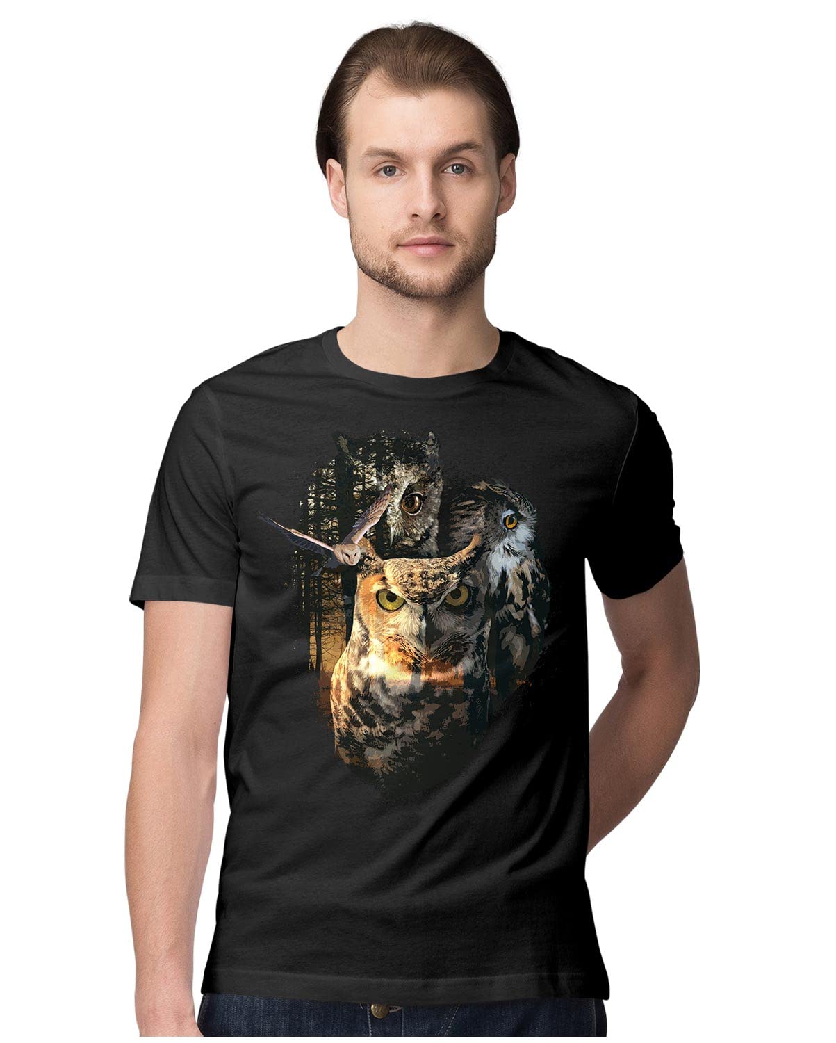 Rick and Morty Fear and Loathing in Las Vegas Mashup Graphic Printed 100% Men's Cotton Tshirt Navy Blue_RMFL--NBLUE-XL-MENR_bz