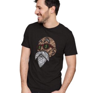 Oversized T-Shirt Lawn Ranger - Lawn Mower Cowboy Men's Women's Unise 100% Cotton Black; _LAWNUNQQ-Black S Oversized_bz