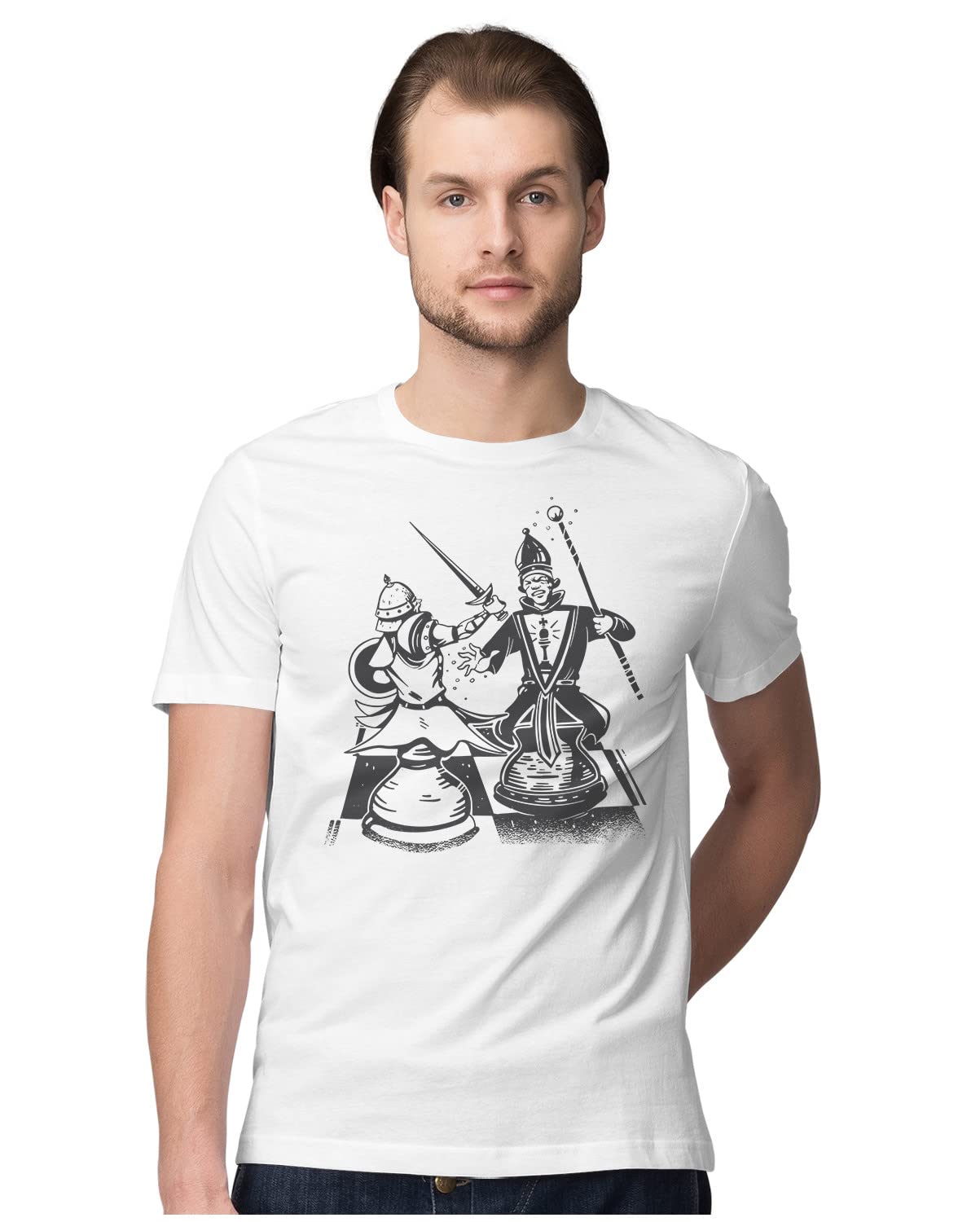 Oversized T-Shirt Dinner Time - Funny T-Re Men's Women's Unise 100% Cotton White; _DNTIMEUNQ-White L Oversized_bz
